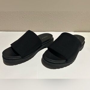 Torrid Black Platform Slide Sandals, Women’s size 10.
